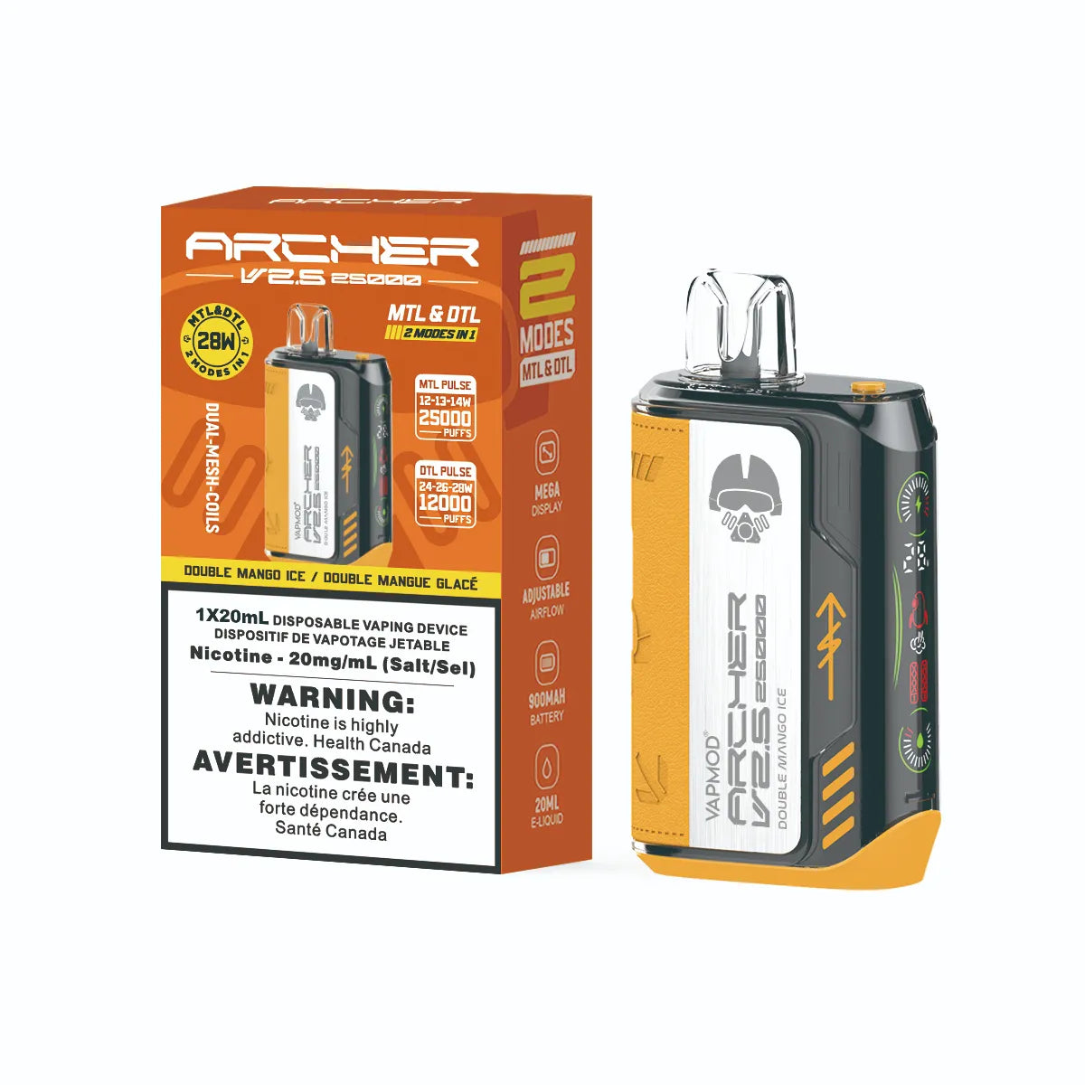 Archer V2.5 DOUBLE MANGO ICE vape