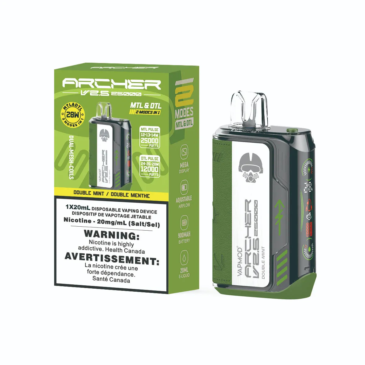 Archer V2.5 DOUBLE MINT vape