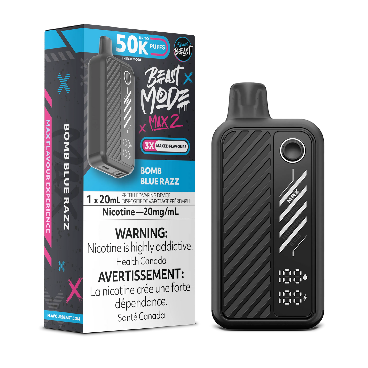 Flavour Beast Mode Max 2 Bomb Blue Razz