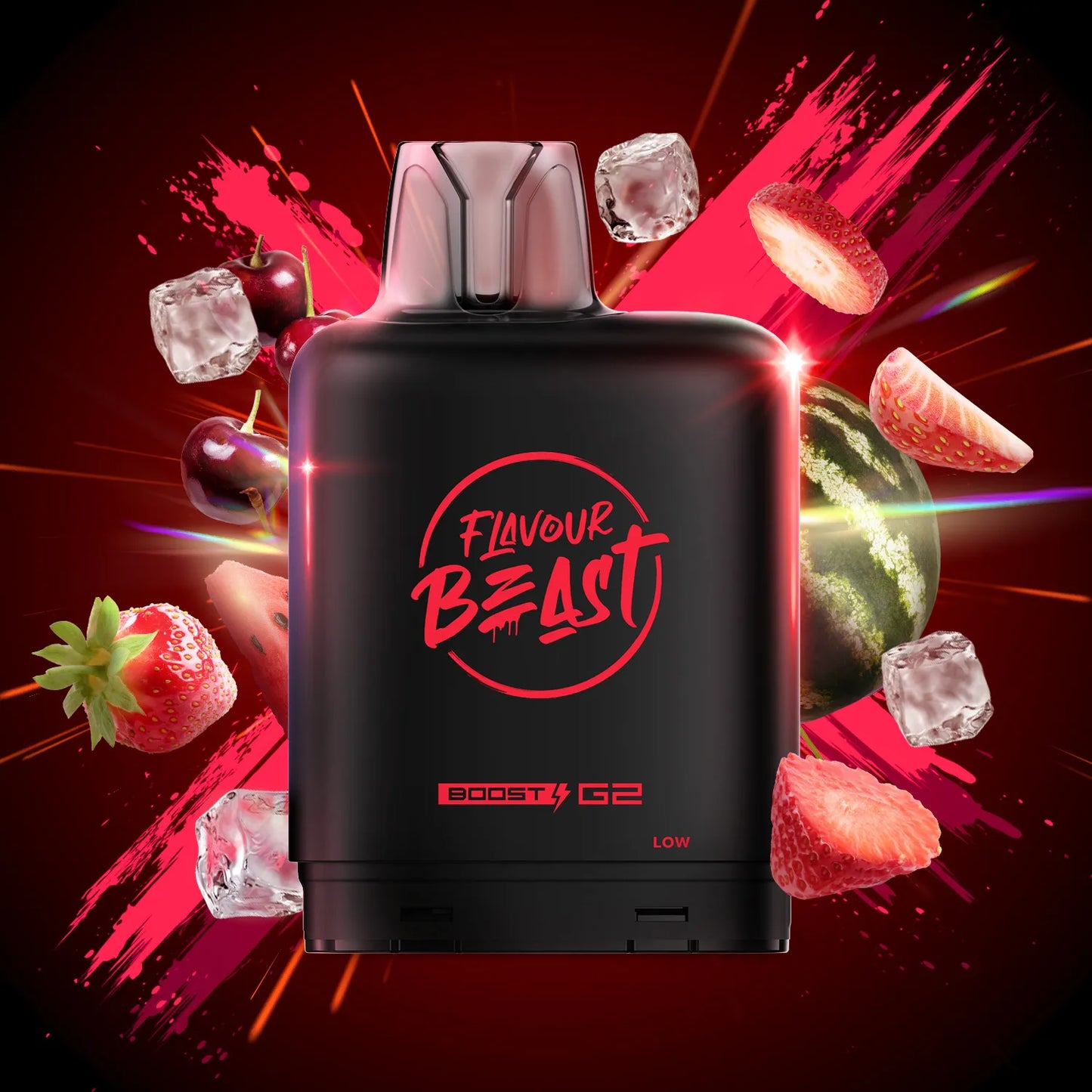 Level X FB Boost G2 Strawberry Cherry Watermelon ( 25k )Iced