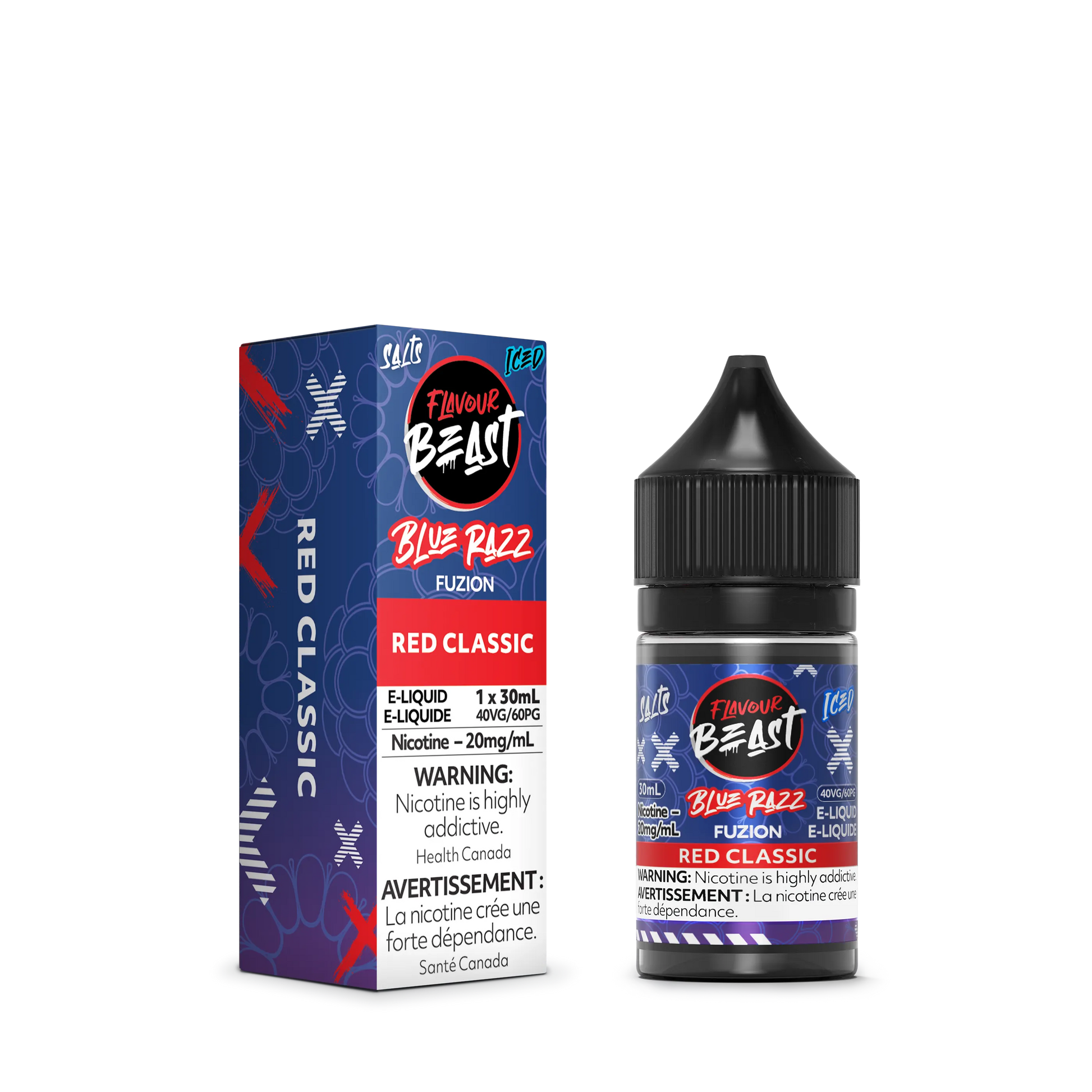 Flavour Beast Fuzion E-Liquid – Blue Razz Fuzion Red Classic (30mL)