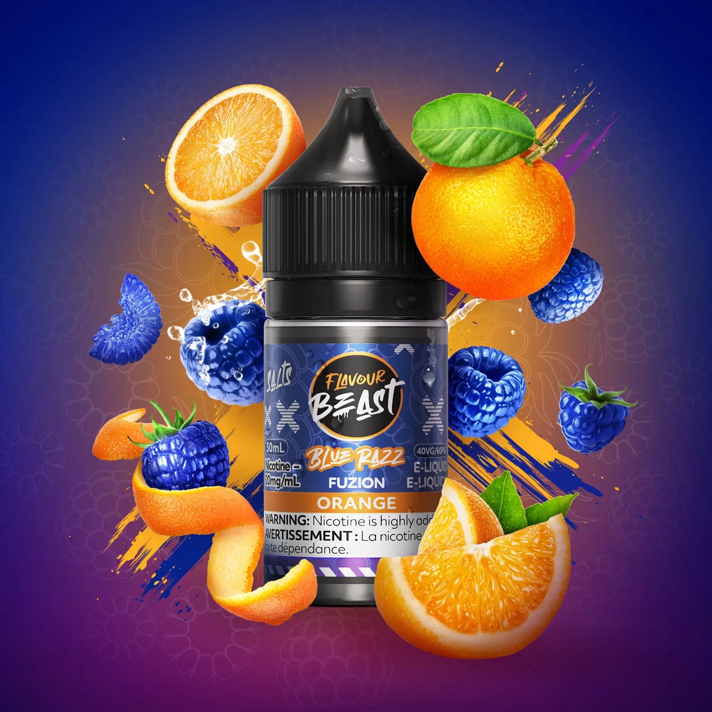 Flavour Beast Fuzion E-Liquid | Blue Razz Fuzion Orange (30mL)