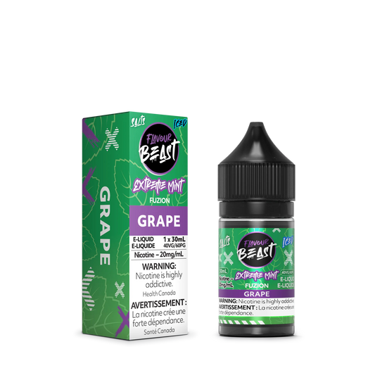 Flavour Beast Fuzion E-Liquid – Extreme Mint Fuzion Grape (30mL)