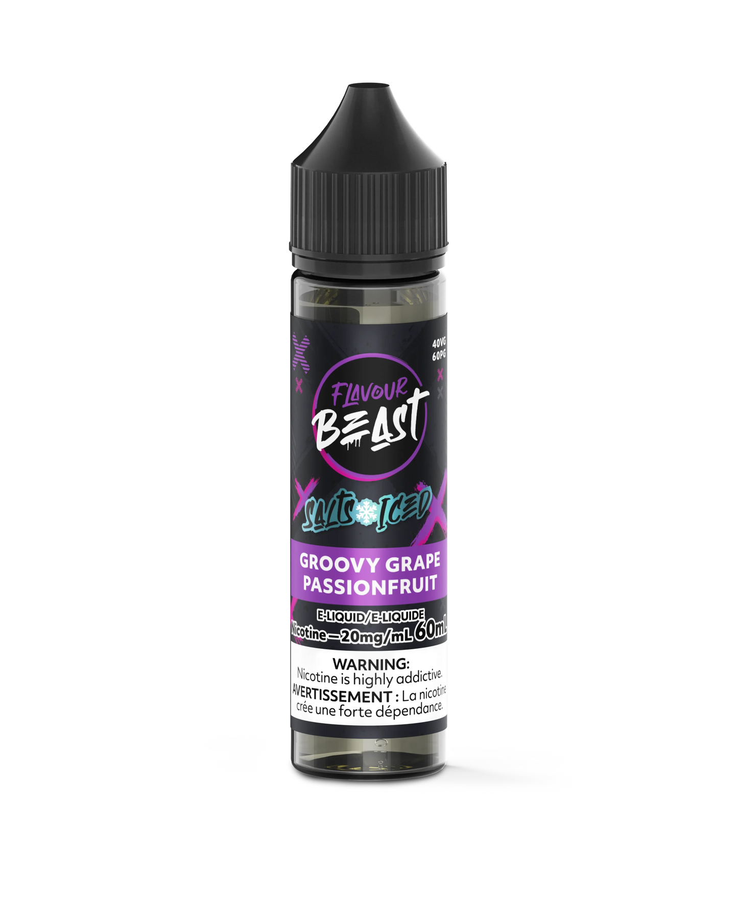 Groovy Grape Passionfruit Iced (60mL) | Flavour Beast E-Liquid