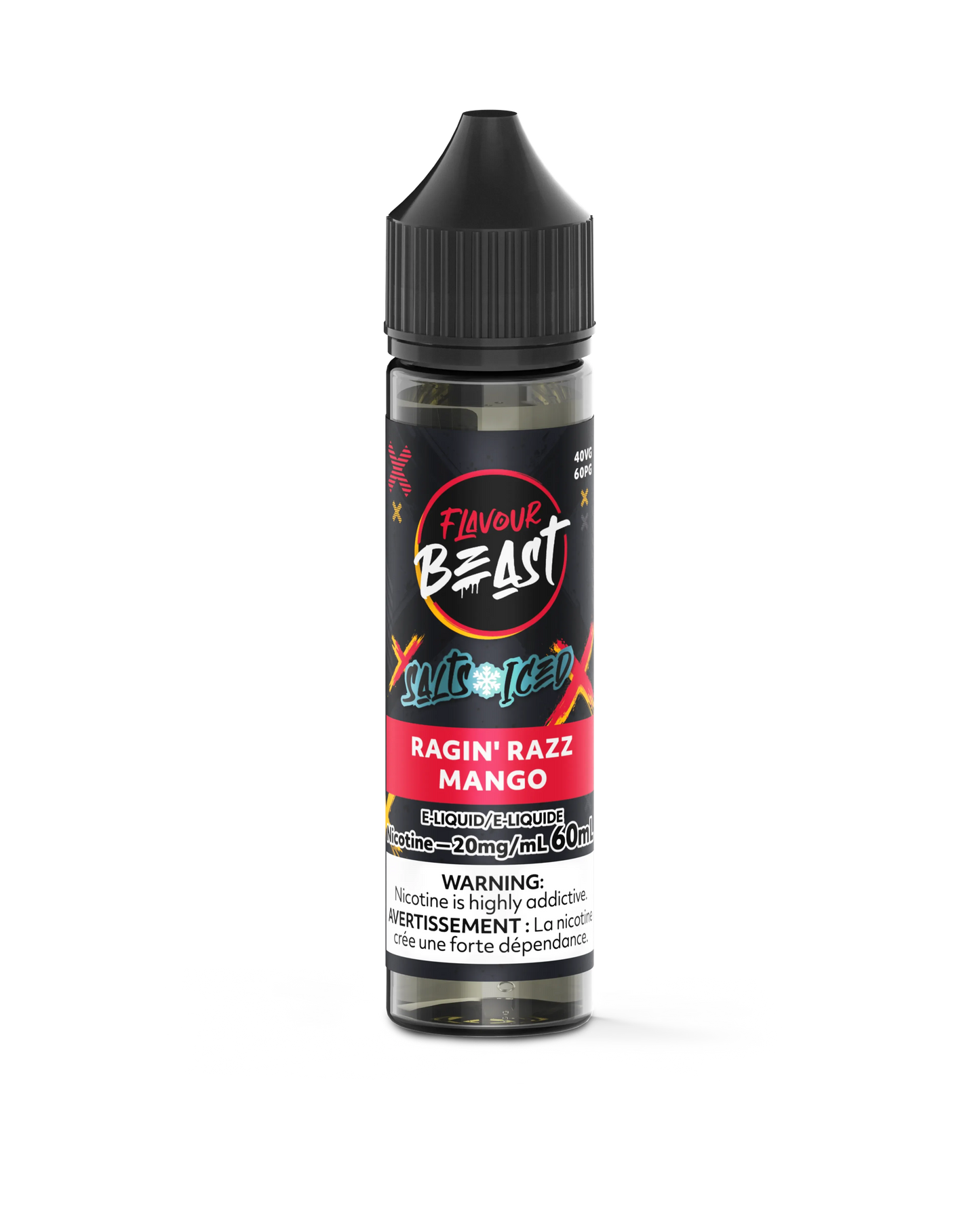 Ragin' Razz Mango Iced (60mL) | Flavour Beast E-Liquid