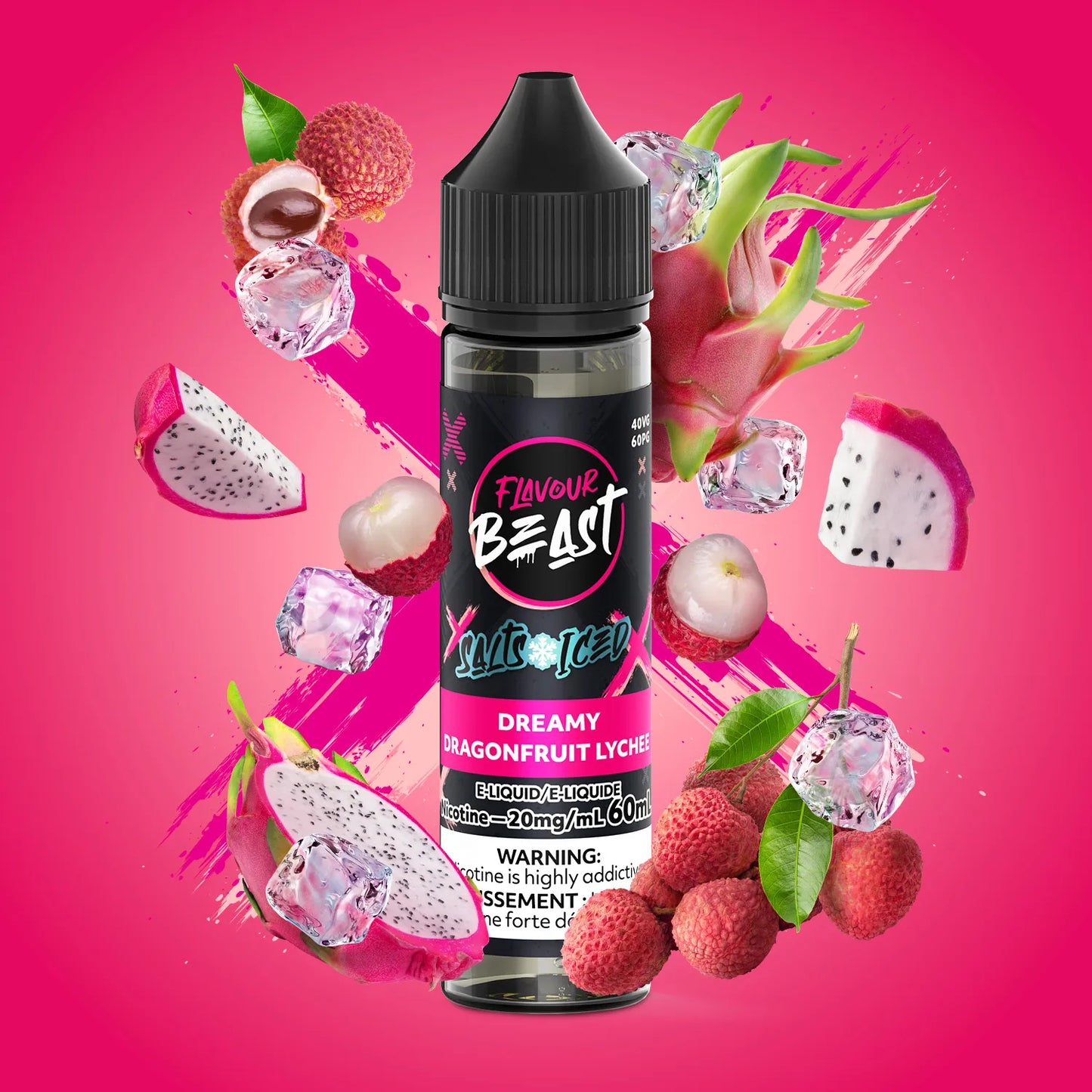 Dreamy Dragonfruit Lychee Iced (60mL) | Flavour Beast E-Liquid