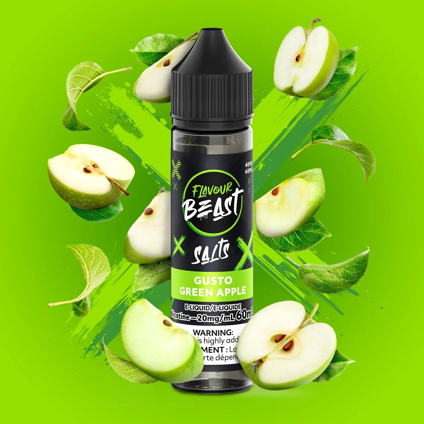 Gusto Green Apple (60mL) | Flavour Beast E-Liquid