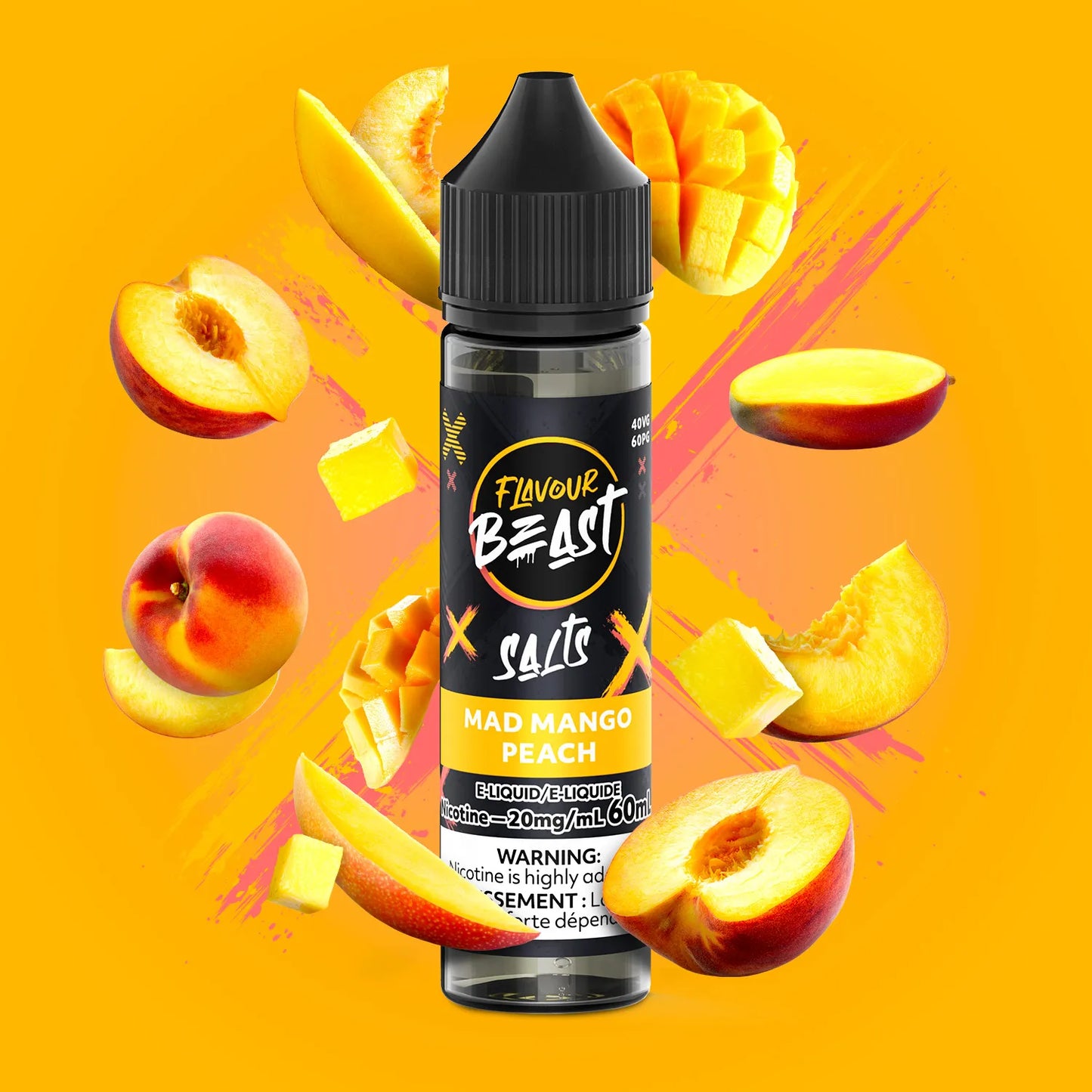 Mad Mango Peach (60mL) | Flavour Beast E-Liquid
