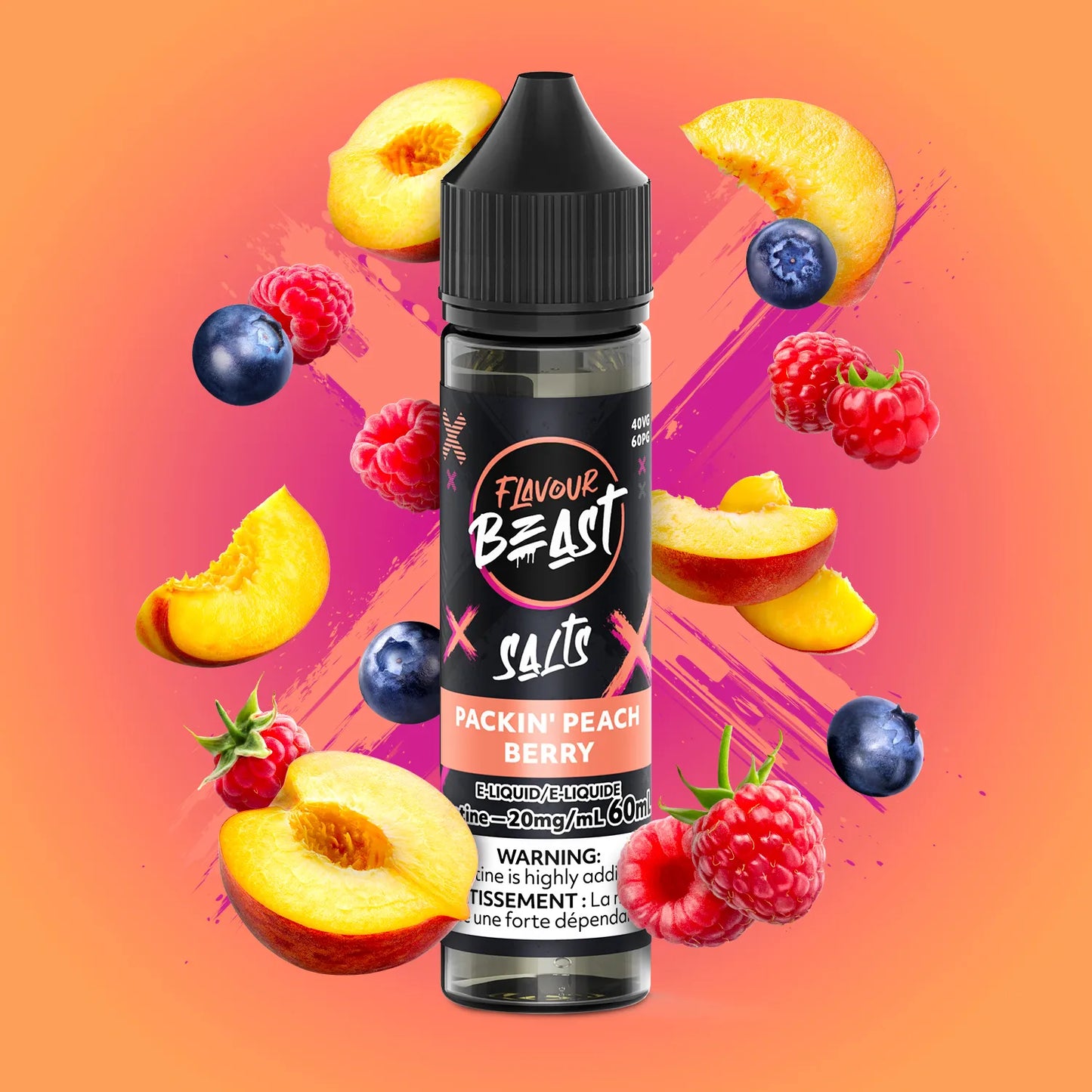 Packin' Peach Berry (60mL) | Flavour Beast E-Liquid
