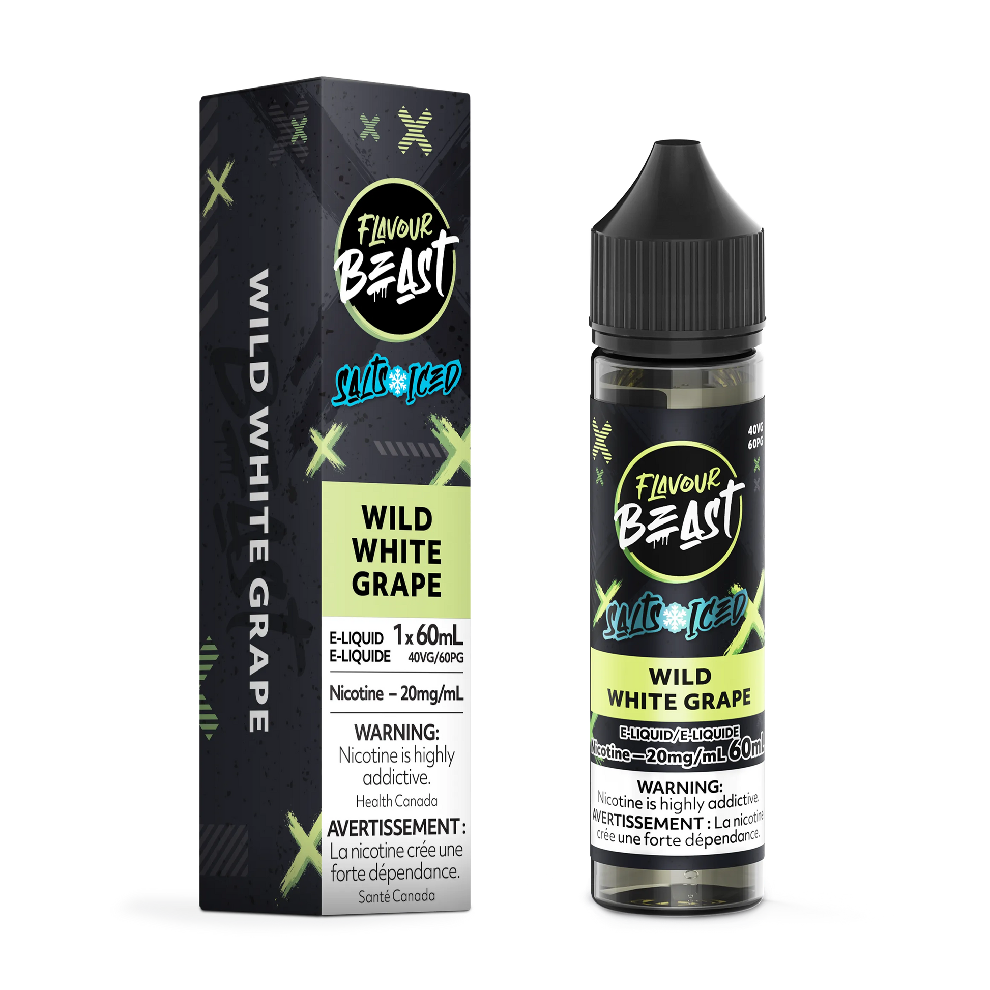 Flavour Beast E-Liquid – Wild White Grape Iced (60mL)