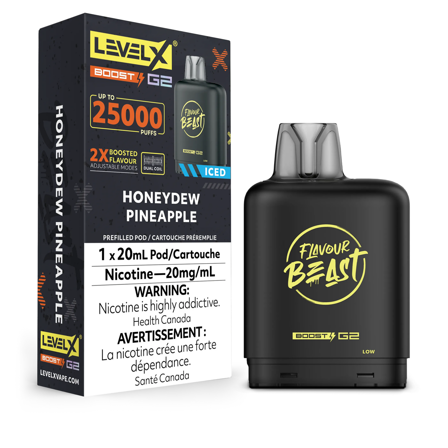 Level X FB Boost G2 Honeydew Pineapple Iced