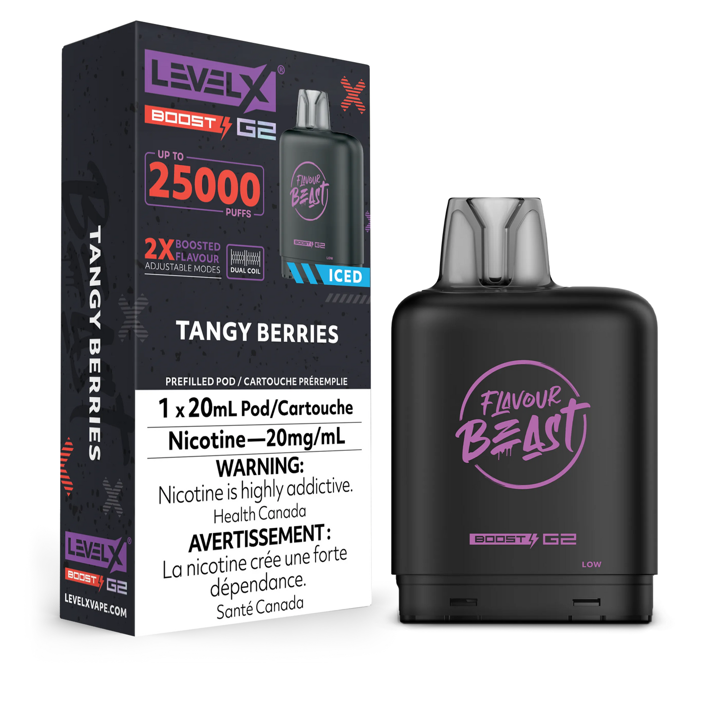 Level X FB Boost G2 Tangy Berries Iced