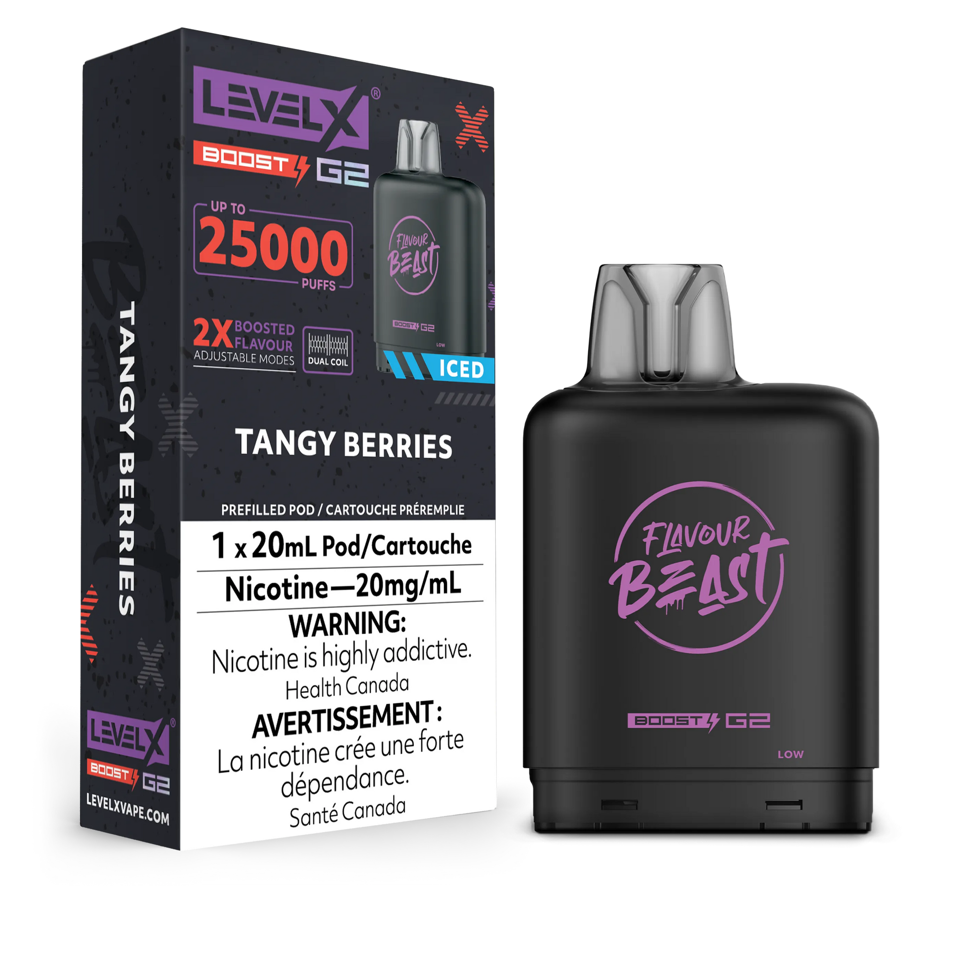 Level X FB Boost G2 Tangy Berries Iced