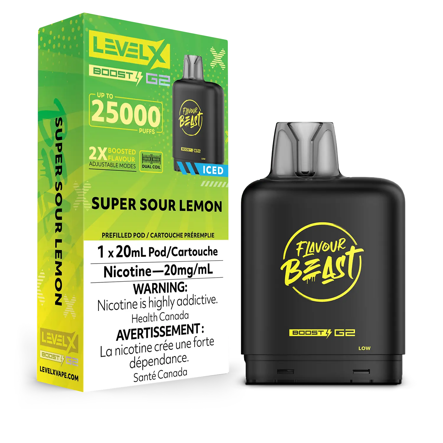 Level X FB Boost G2 Super Sour Lemon Iced