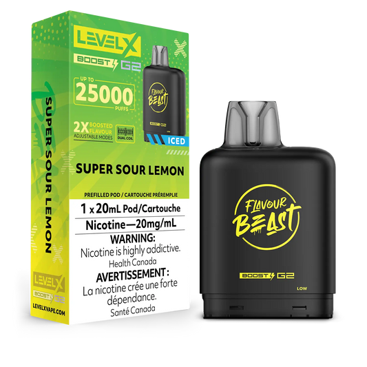 Level X FB Boost G2 Super Sour Lemon Iced