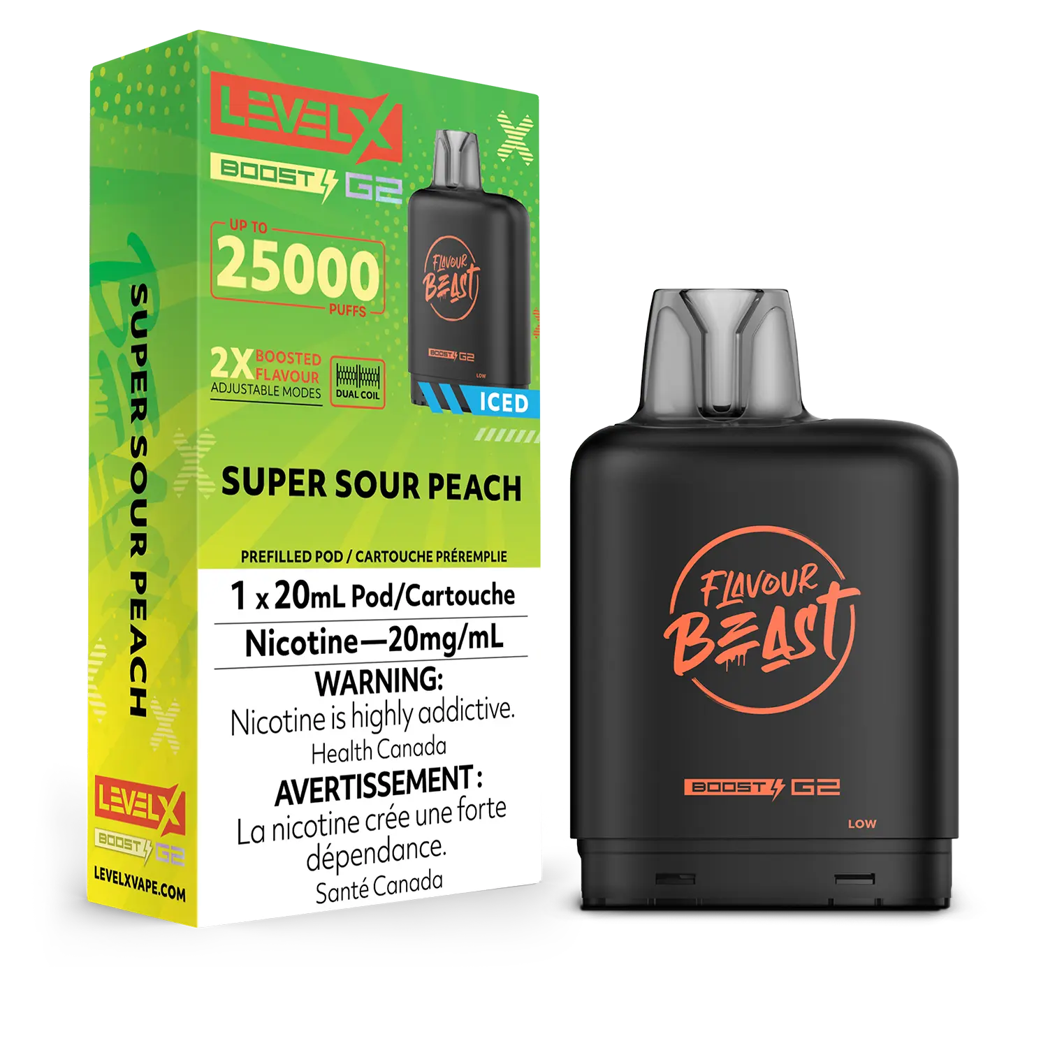 Level X FB Boost G2 Super Sour Peach Iced