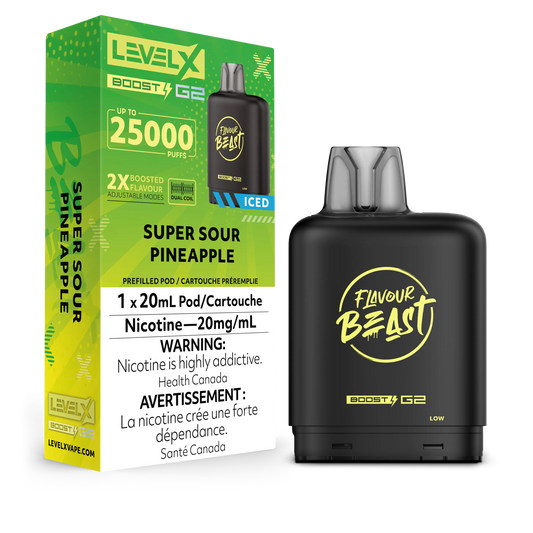 Level X FB Boost G2 Super Sour Pineapple Iced