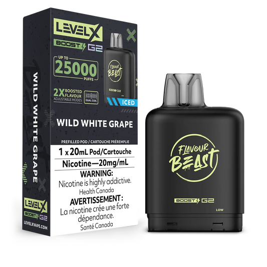 Level X FB Boost G2 Wild White Grape Iced