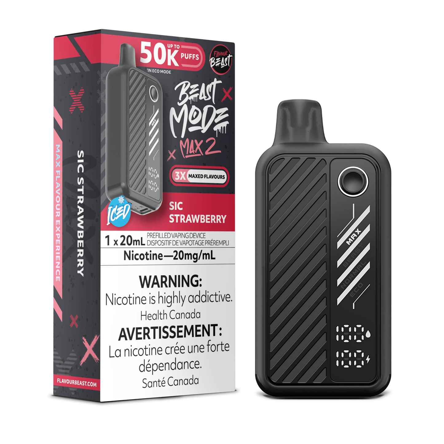 Flavour Beast Mode Max 2 Sic Strawberry
