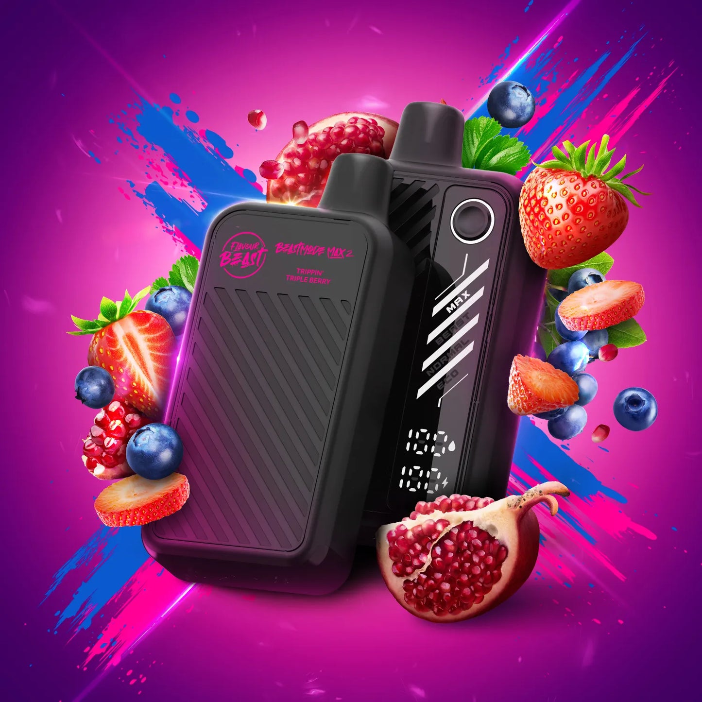 Flavour Beast Mode Max 2 Trippin Triple Berry