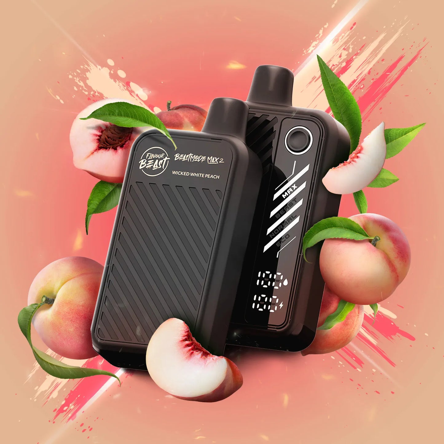 Flavour Beast Mode Max 2 Wicked White Peach