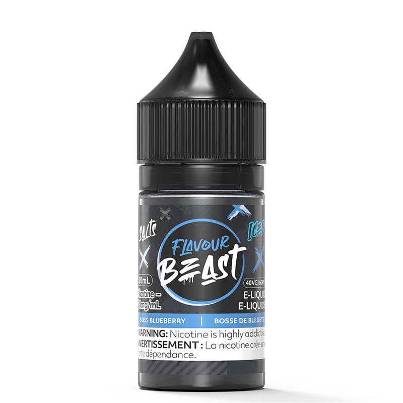 Flavour Beast Salts Iced E-Liquid - Boss Blueberry 30ml
