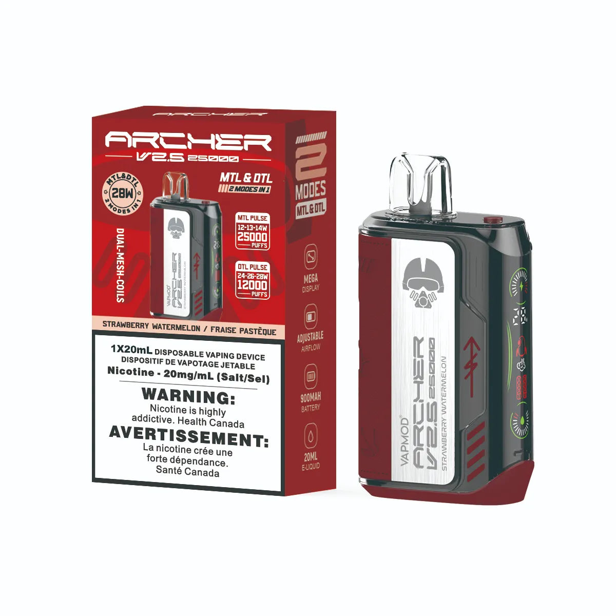 Archer V2.5 Strawberry Watermelon disposable vape