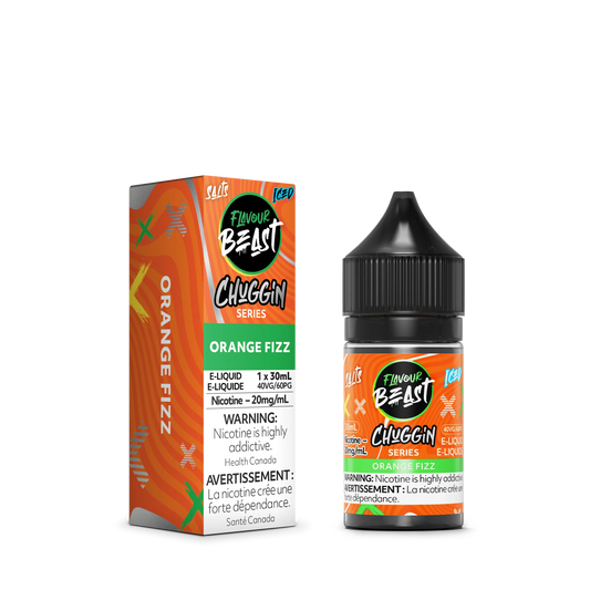 Flavour Beast Chuggin E-Liquid â€“ Orange Fizz Iced (30mL)