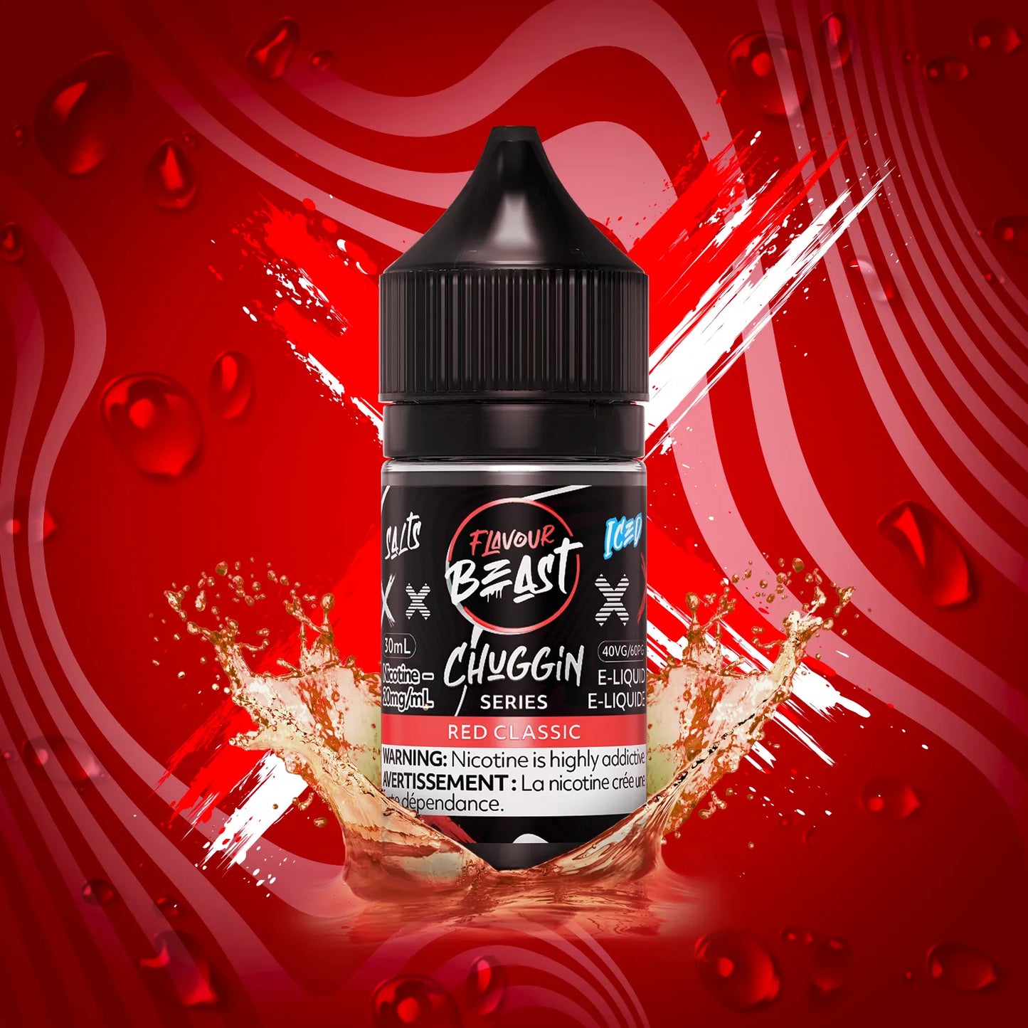 Flavour Beast Chuggin E-Liquid | Red Classic Iced (30mL)