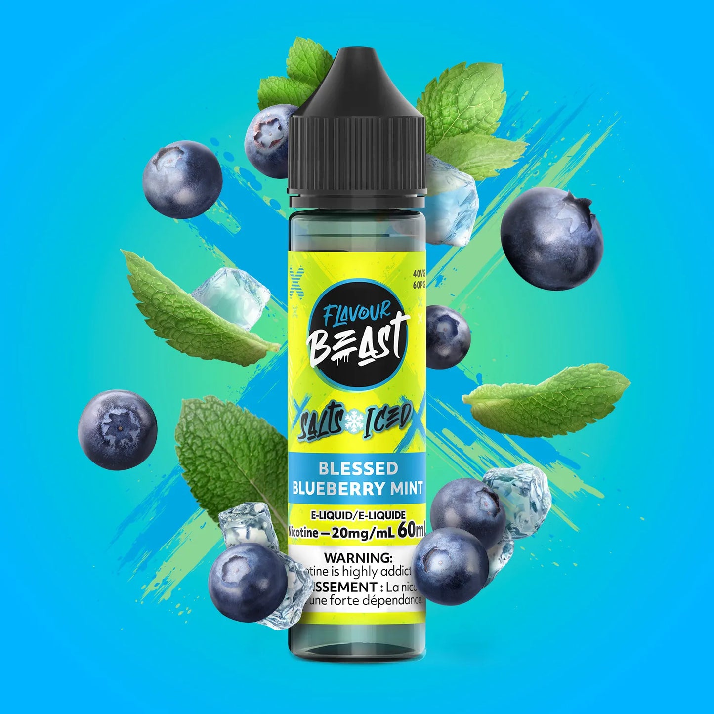 Blessed Blueberry Mint Iced (60mL) | Flavour Beast E-Liquid