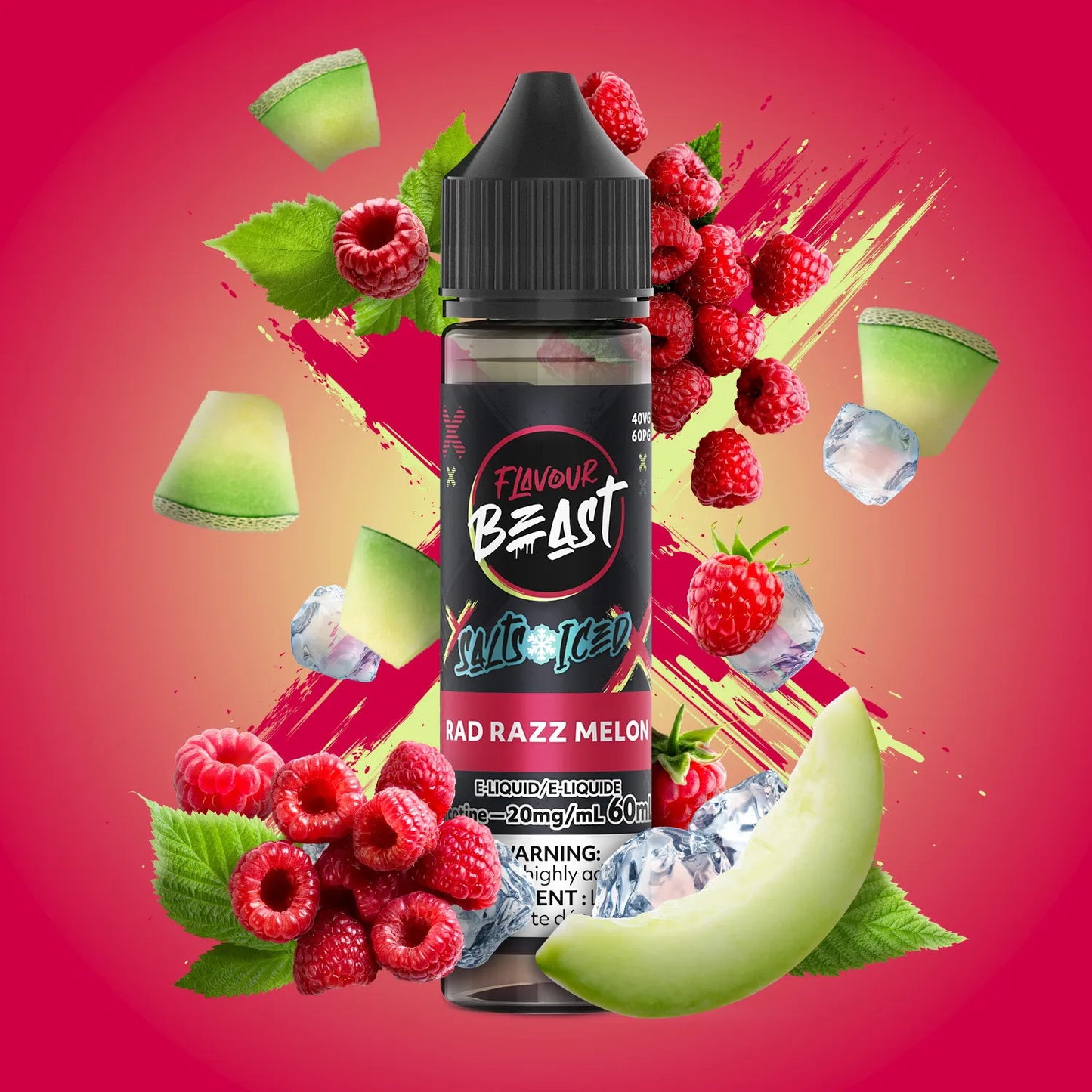 Rad Razz Melon Iced (60mL) | Flavour Beast E-Liquid