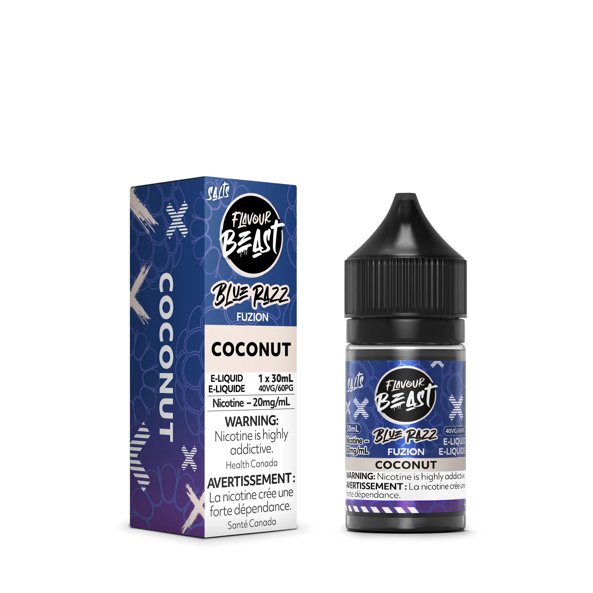 Flavour Beast Fuzion E-Liquid â€“ Blue Razz Fuzion Coconut (30mL)