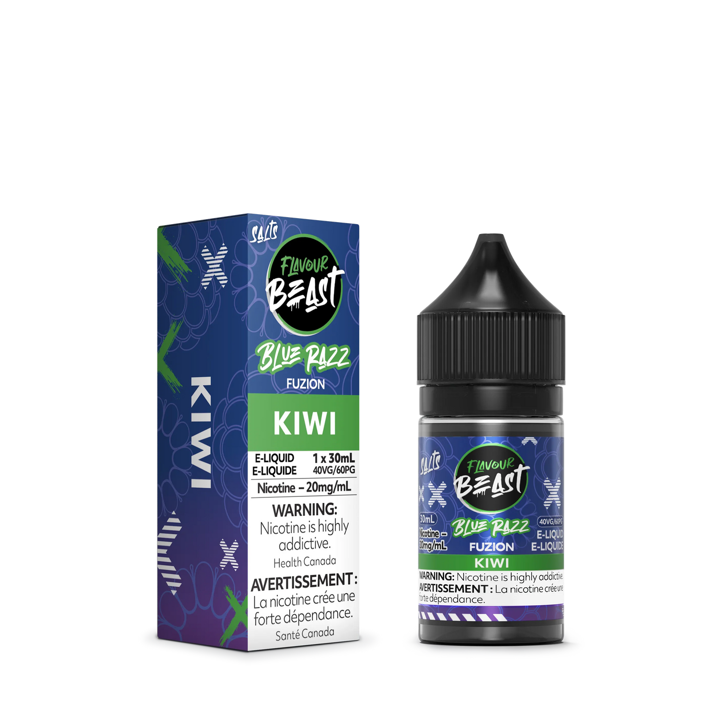 Flavour Beast Fuzion E-Liquid â€“ Blue Razz Fuzion Kiwi (30mL)