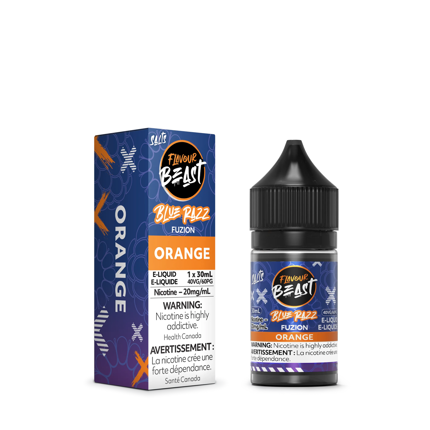 Flavour Beast Fuzion E-Liquid â€“ Blue Razz Fuzion Orange (30mL)