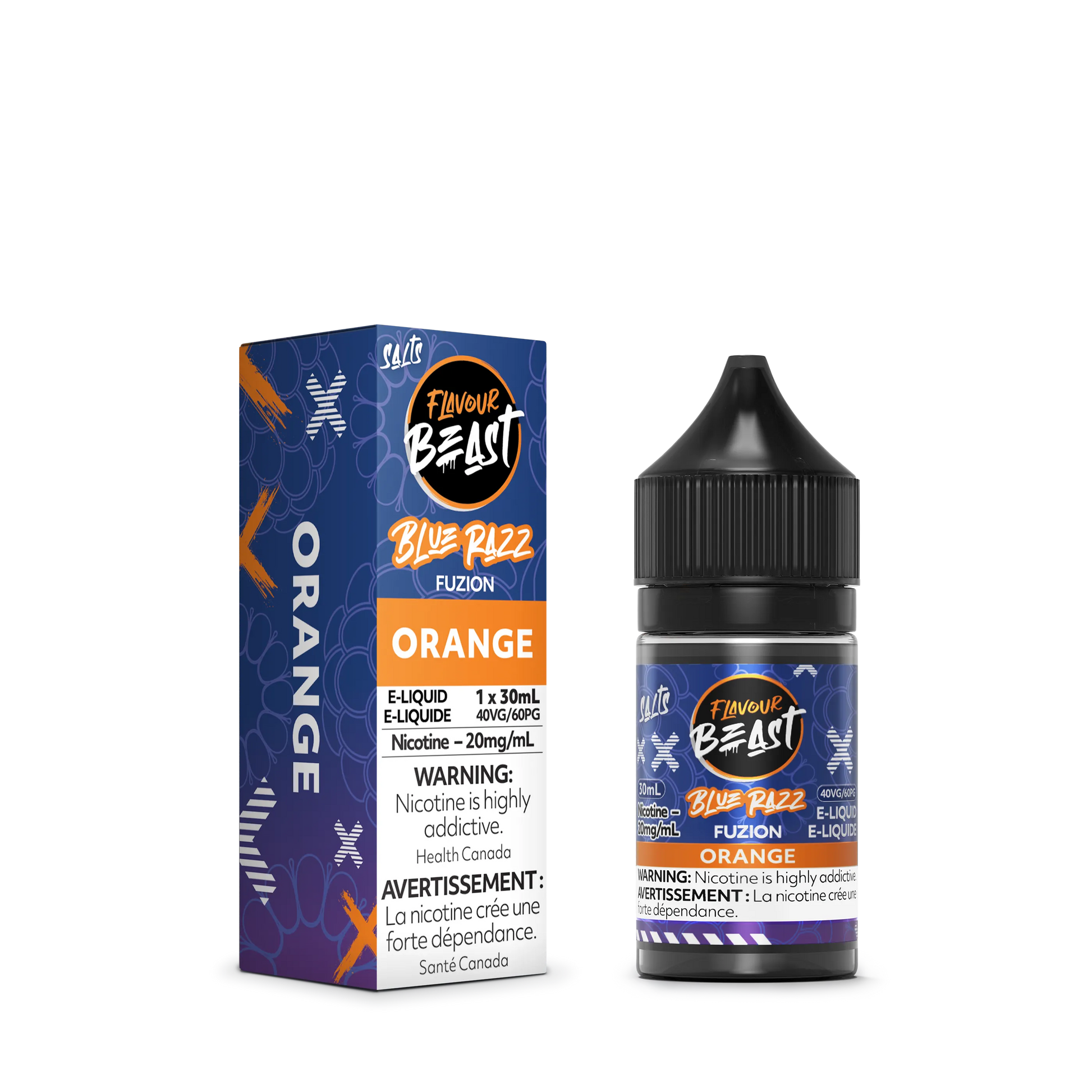 Flavour Beast Fuzion E-Liquid â€“ Blue Razz Fuzion Orange (30mL)
