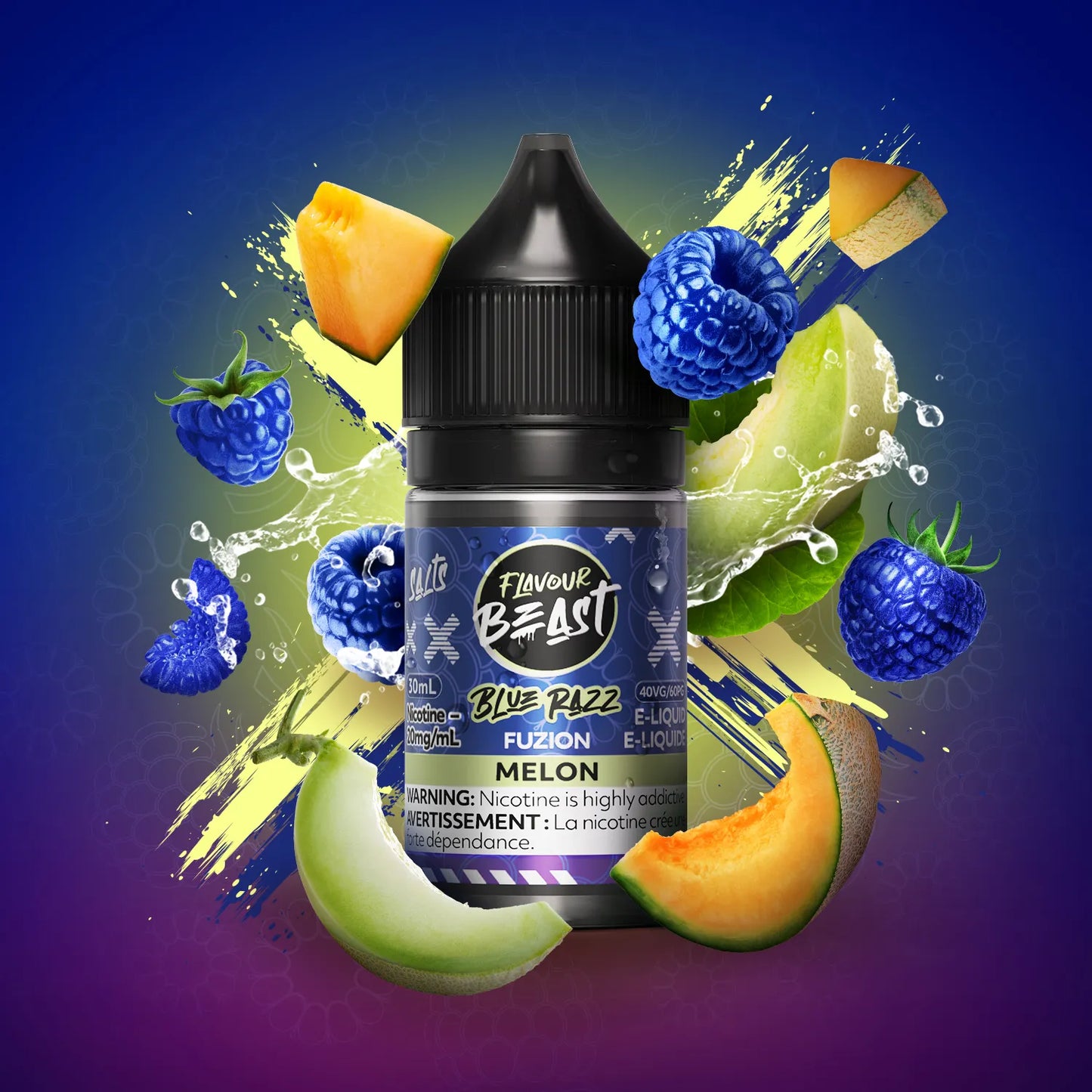 Flavour Beast Fuzion E-Liquid | Blue Razz Fuzion Melon (30mL)