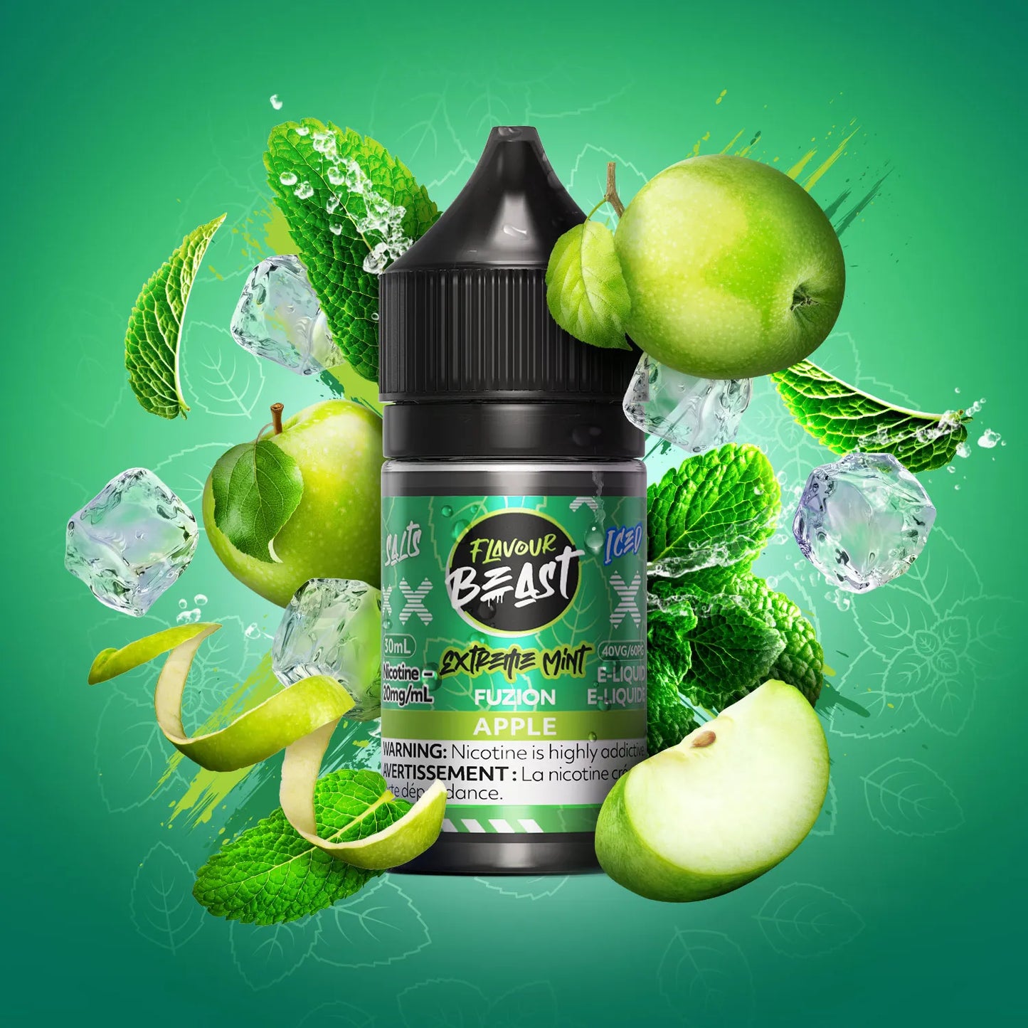Flavour Beast Fuzion E-Liquid | Extreme Mint Fuzion Apple (30mL)