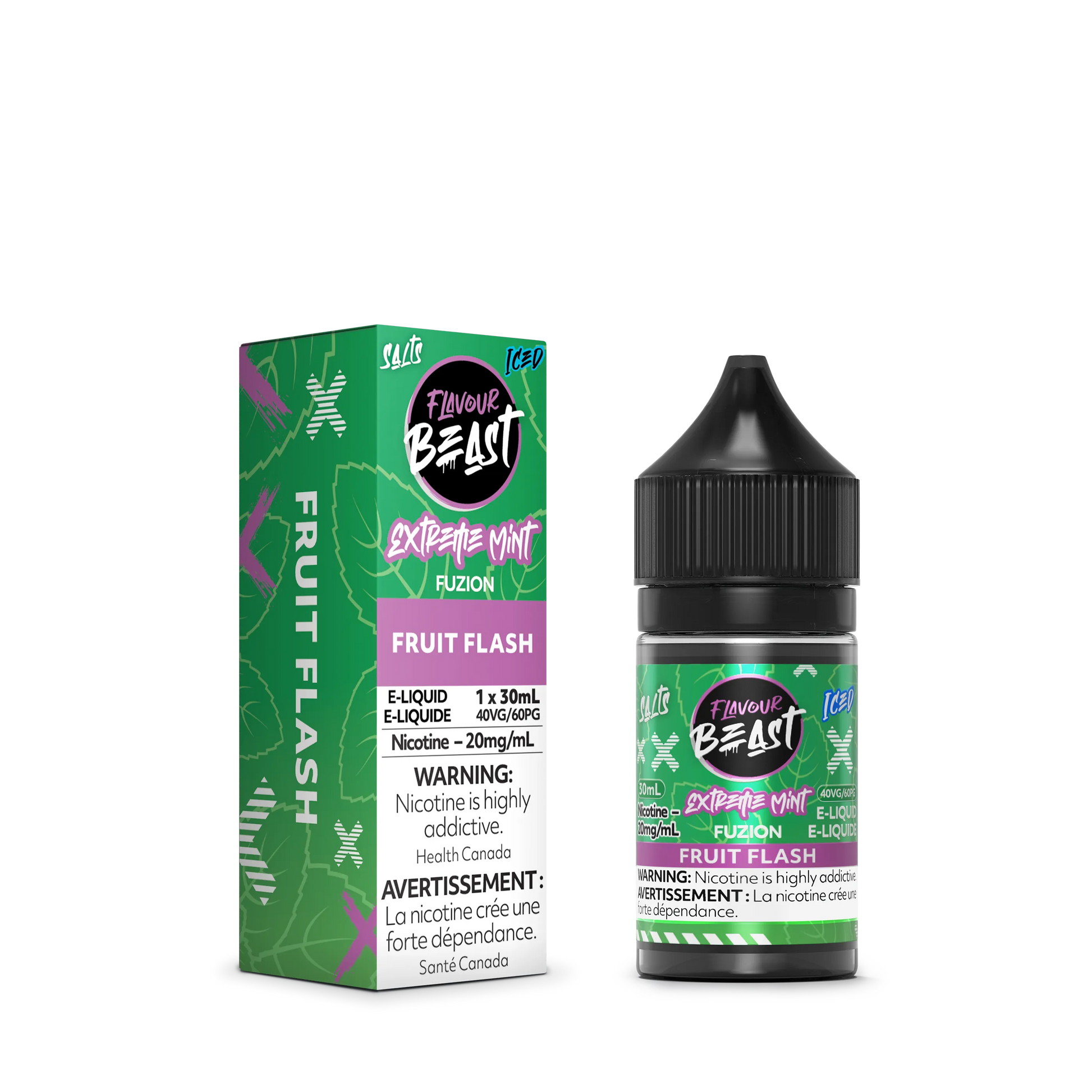 Flavour Beast Fuzion E-Liquid â€“ Extreme Mint Fuzion Fruit Flash (30mL)