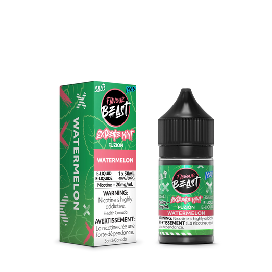 Flavour Beast Fuzion E-Liquid â€“ Extreme Mint Fuzion Watermelon (30mL)