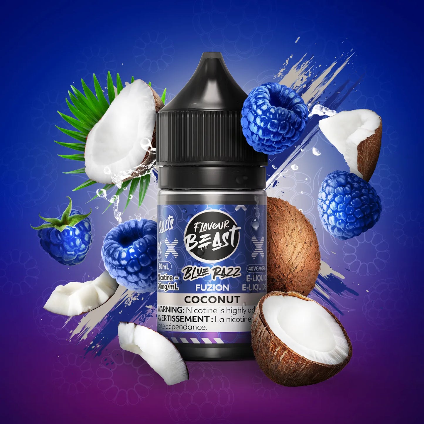 Flavour Beast Fuzion E-Liquid | Blue Razz Fuzion Coconut (30mL)