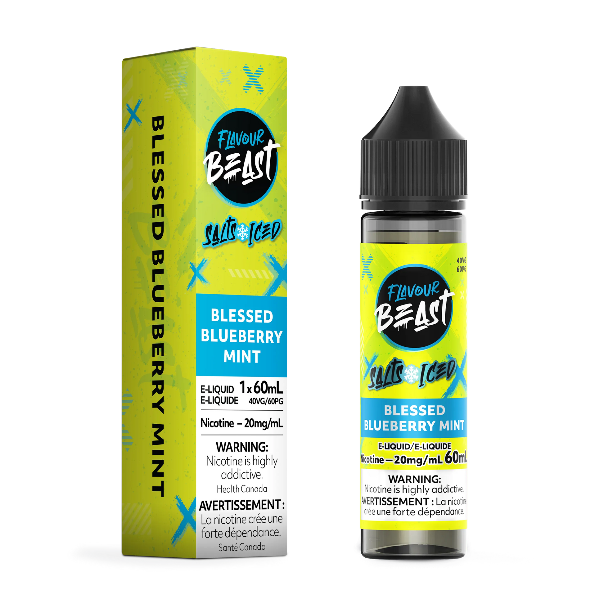 Flavour Beast E-Liquid â€“ Blessed Blueberry Mint Iced (60mL)