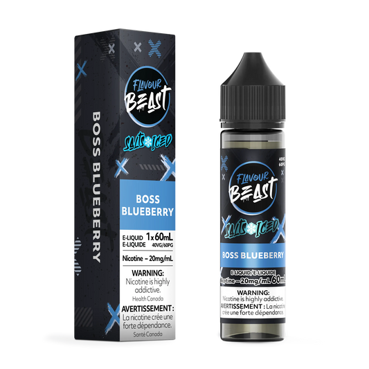 Flavour Beast E-Liquid â€“ Boss Blueberry Iced (60mL)