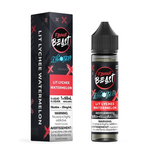 Flavour Beast E-Liquid â€“ Lit Lychee Watermelon Iced (60mL)