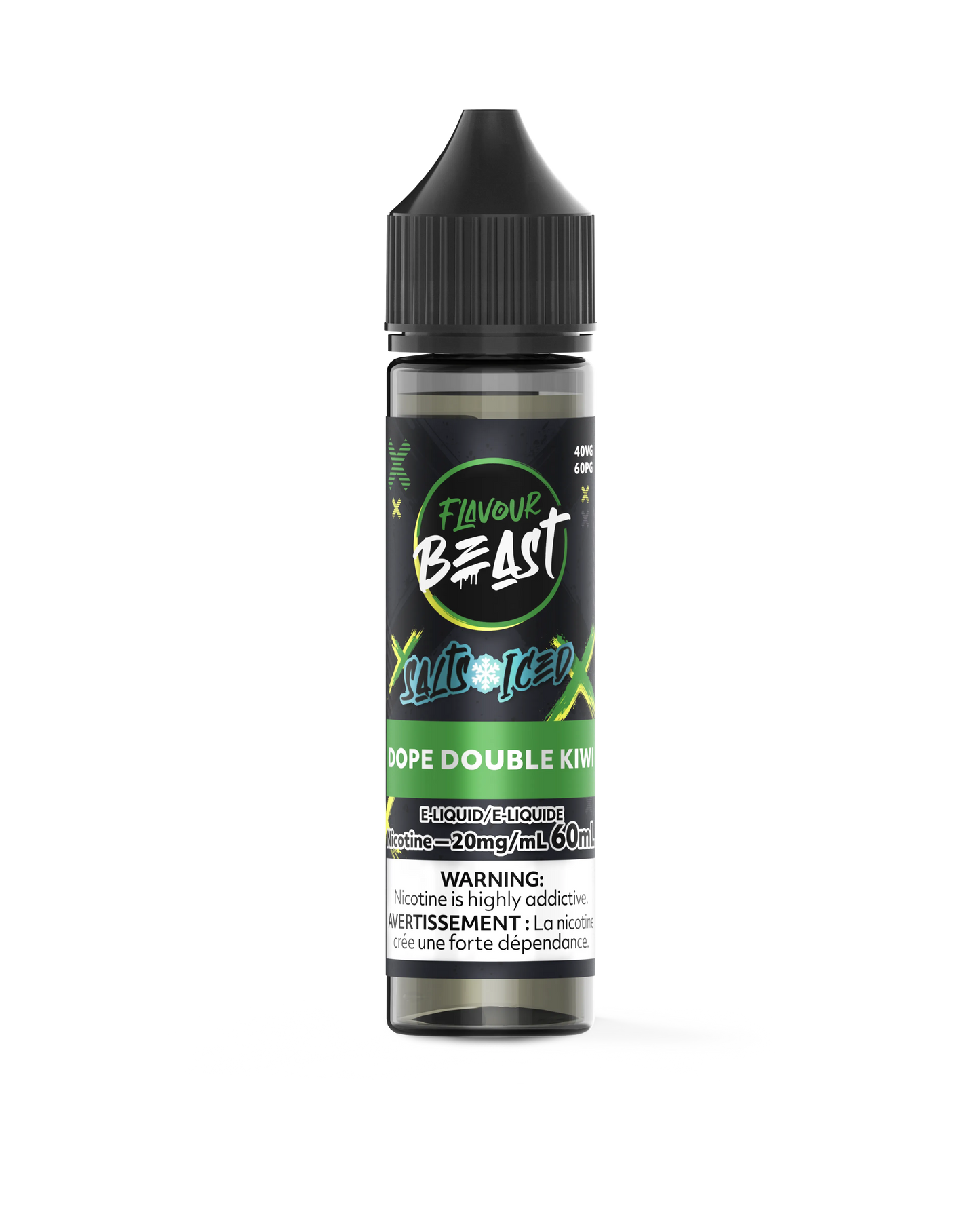 Dope Double Kiwi Iced (60mL) | Flavour Beast E-Liquid