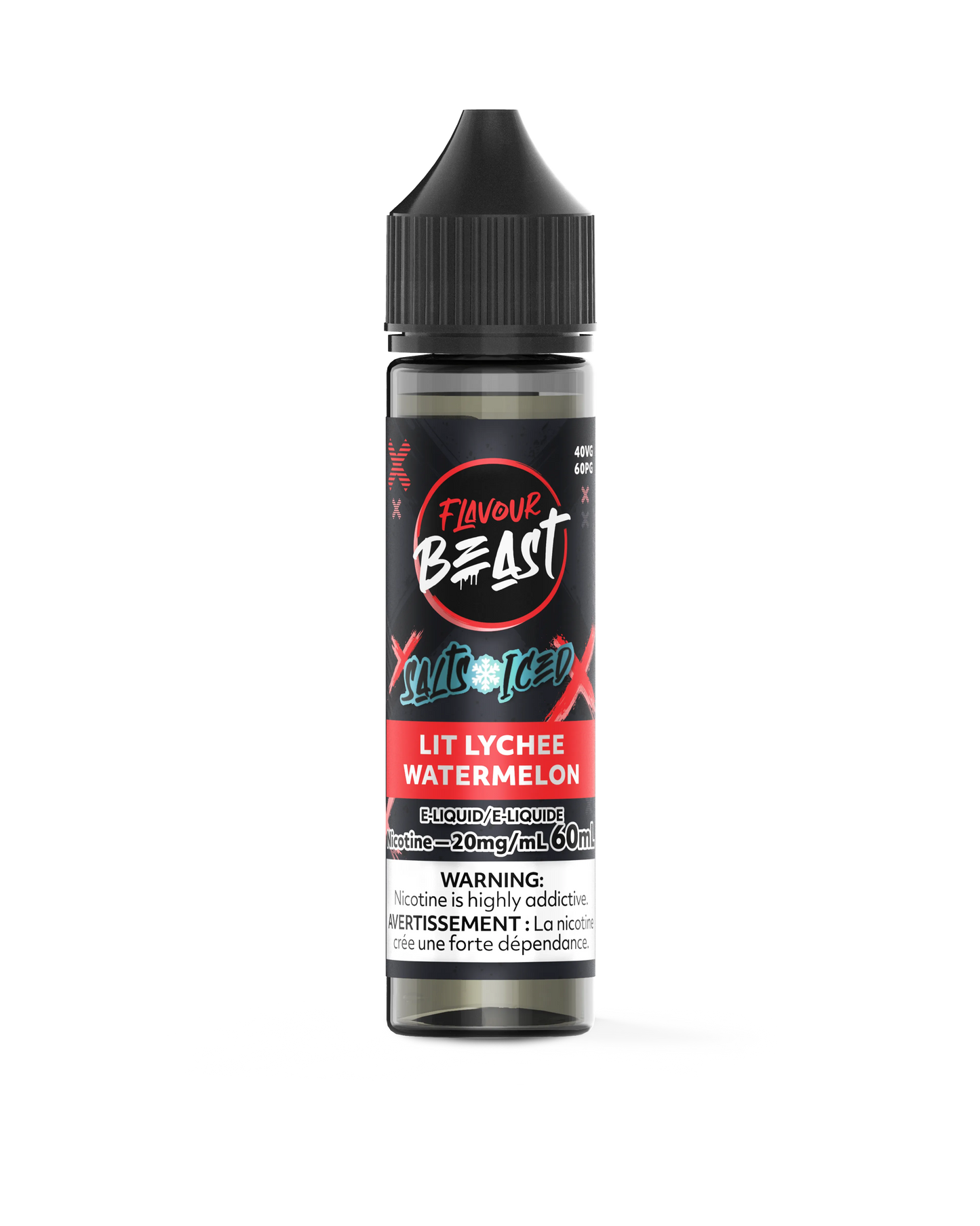 Lit Lychee Watermelon Iced (60mL) | Flavour Beast E-Liquid
