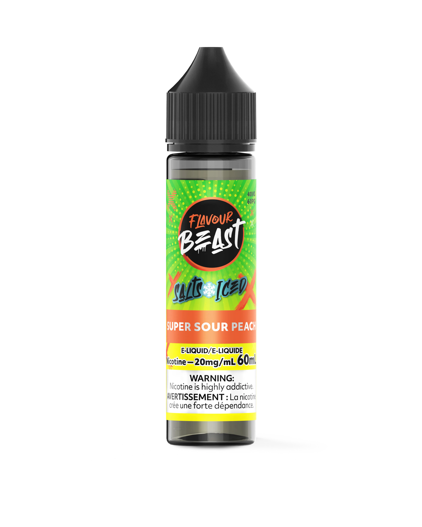 Flavour Beast E-Liquid | Super Sour Peach Iced (60mL)
