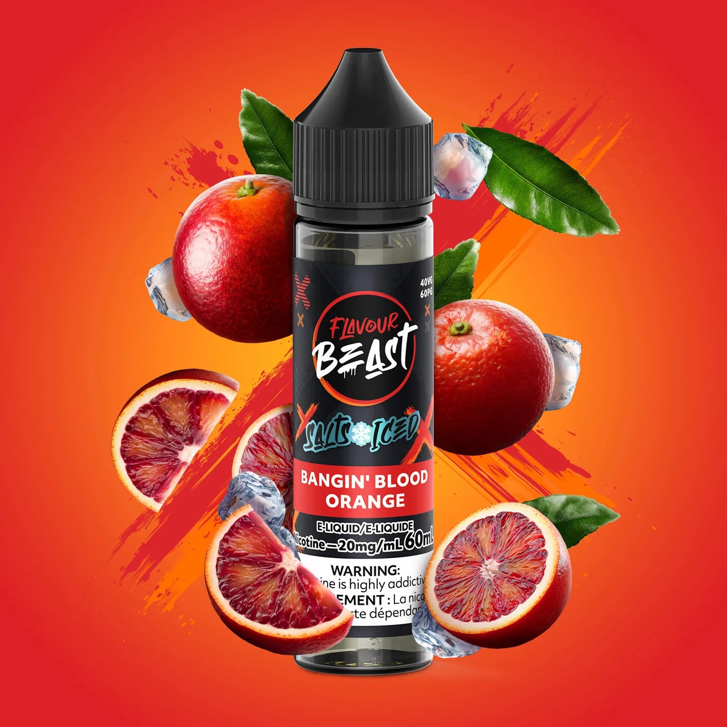 Bangin' Blood Orange Iced (60mL) | Flavour Beast E-Liquid