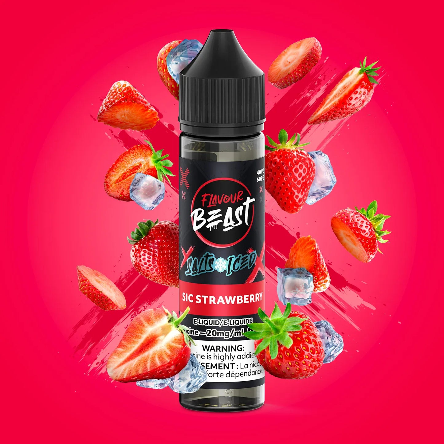 Sic Strawberry Iced (60mL) | Flavour Beast E-Liquid