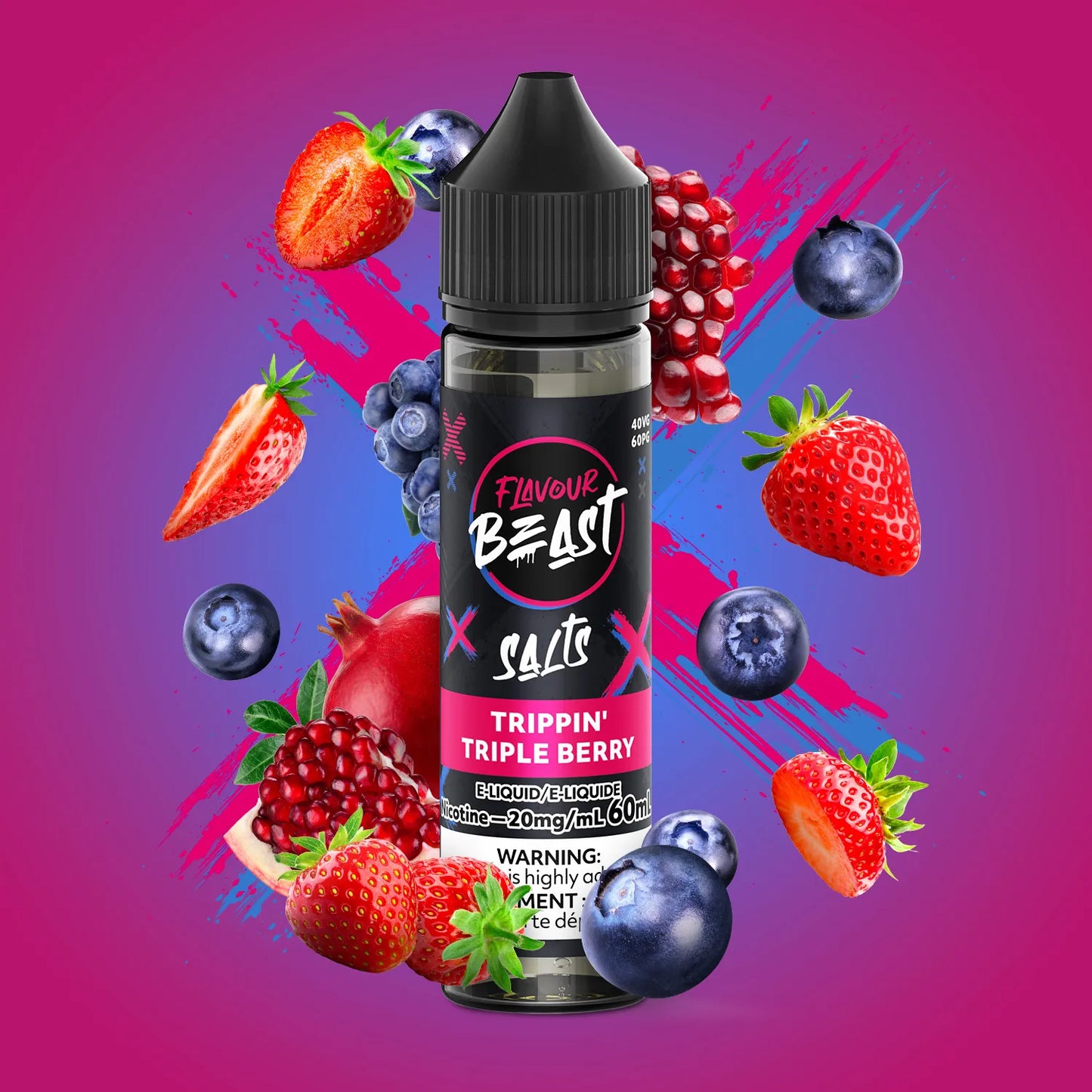 Trippin' Triple Berry (60ml) | Flavour Beast E-Liquid