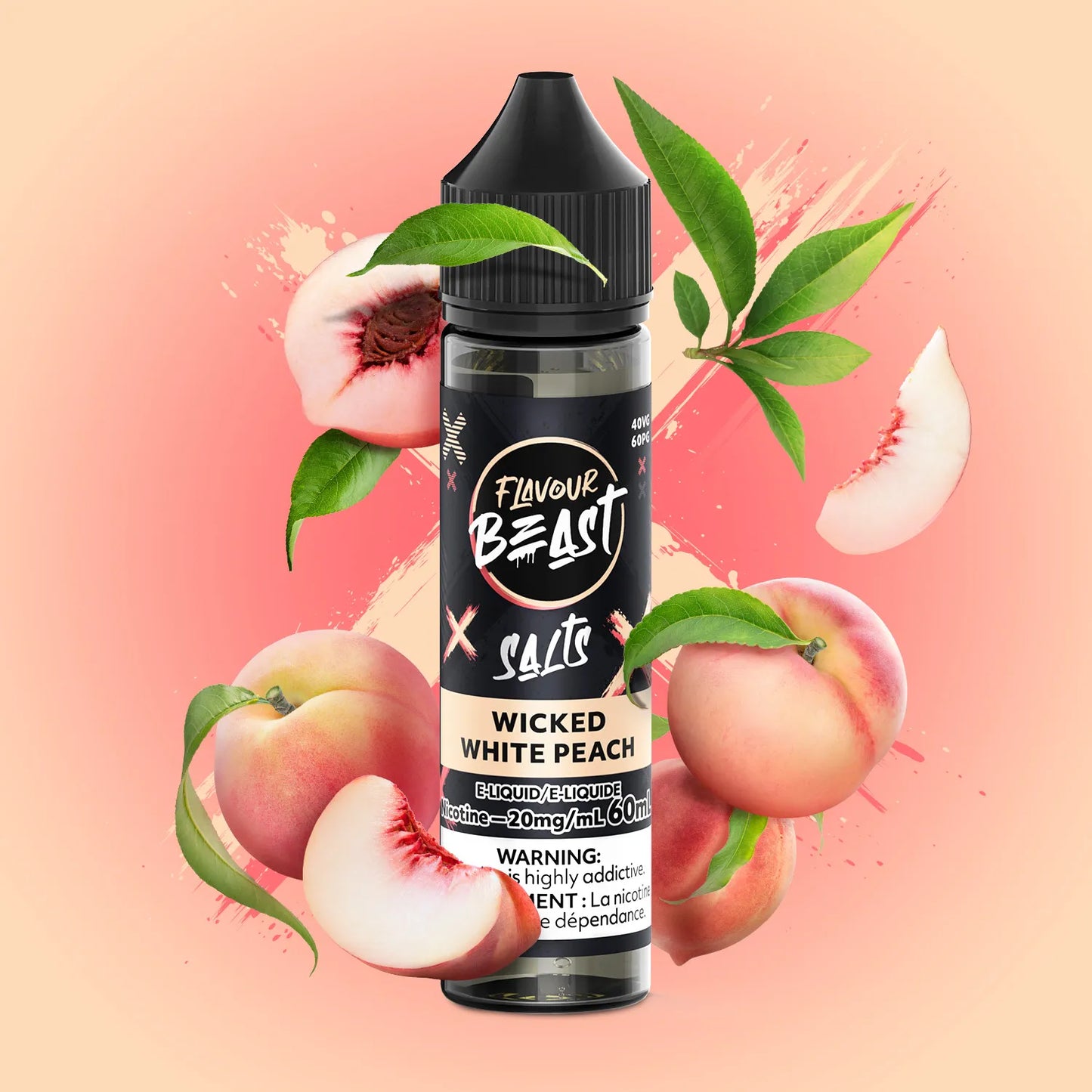 Flavour Beast E-Liquid | Wicked White Peach (60mL)
